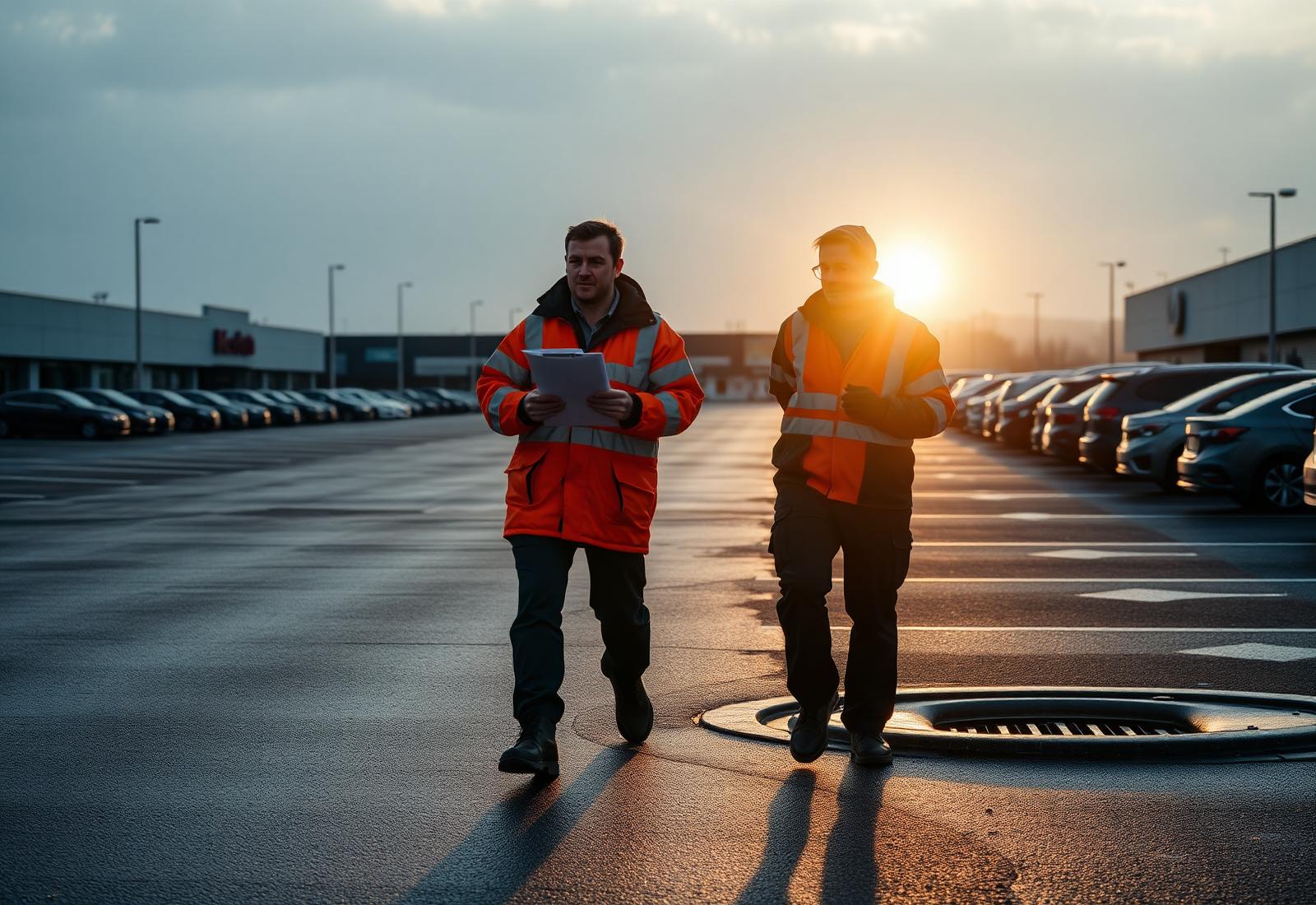 Operators conducting a winter site assessment ahead of contract sign-off.